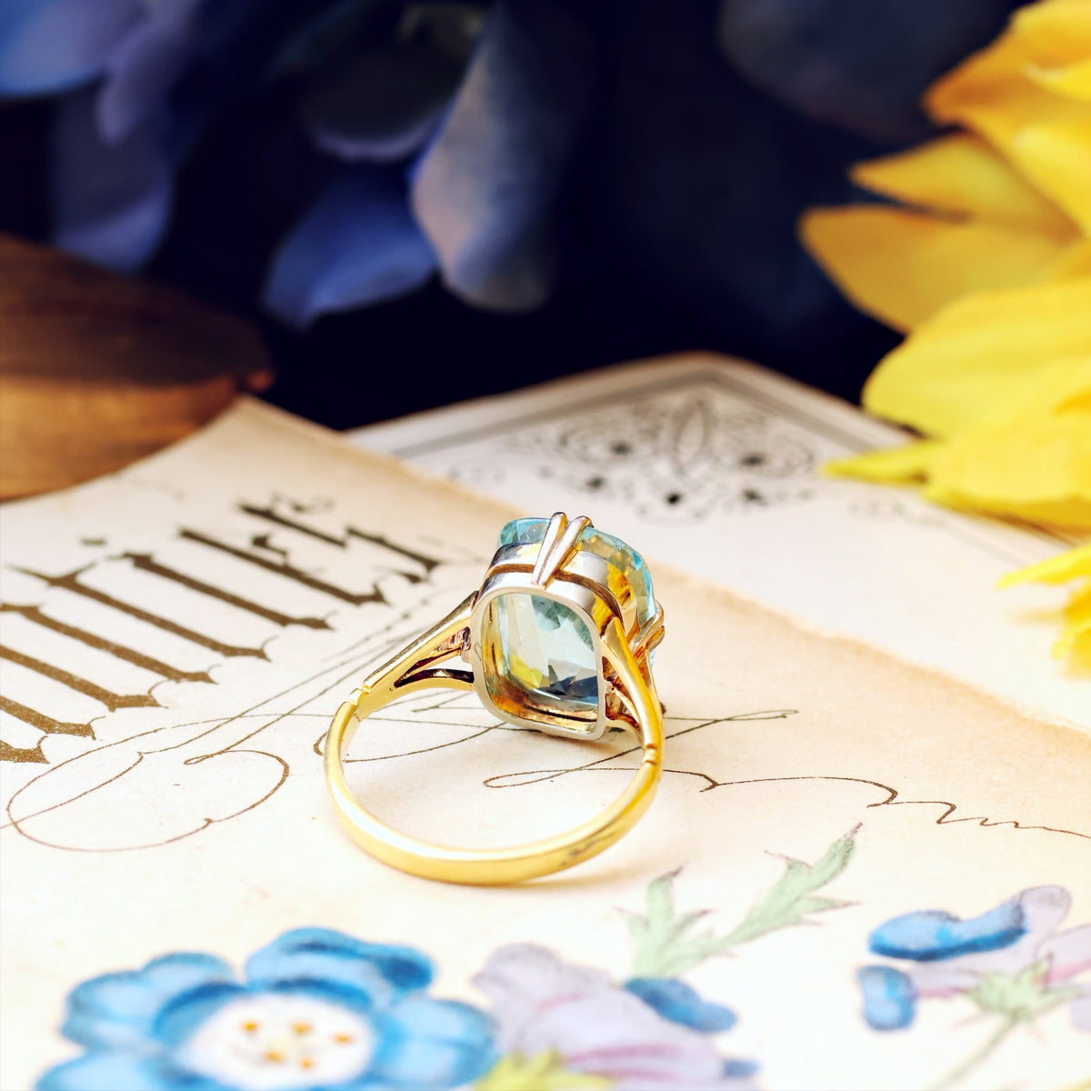 Awesome 5.93ct Natural Aquamarine Dress Ring Fetheray Awesome 5.93ct Natural Aquamarine Dress Ring Fetheray