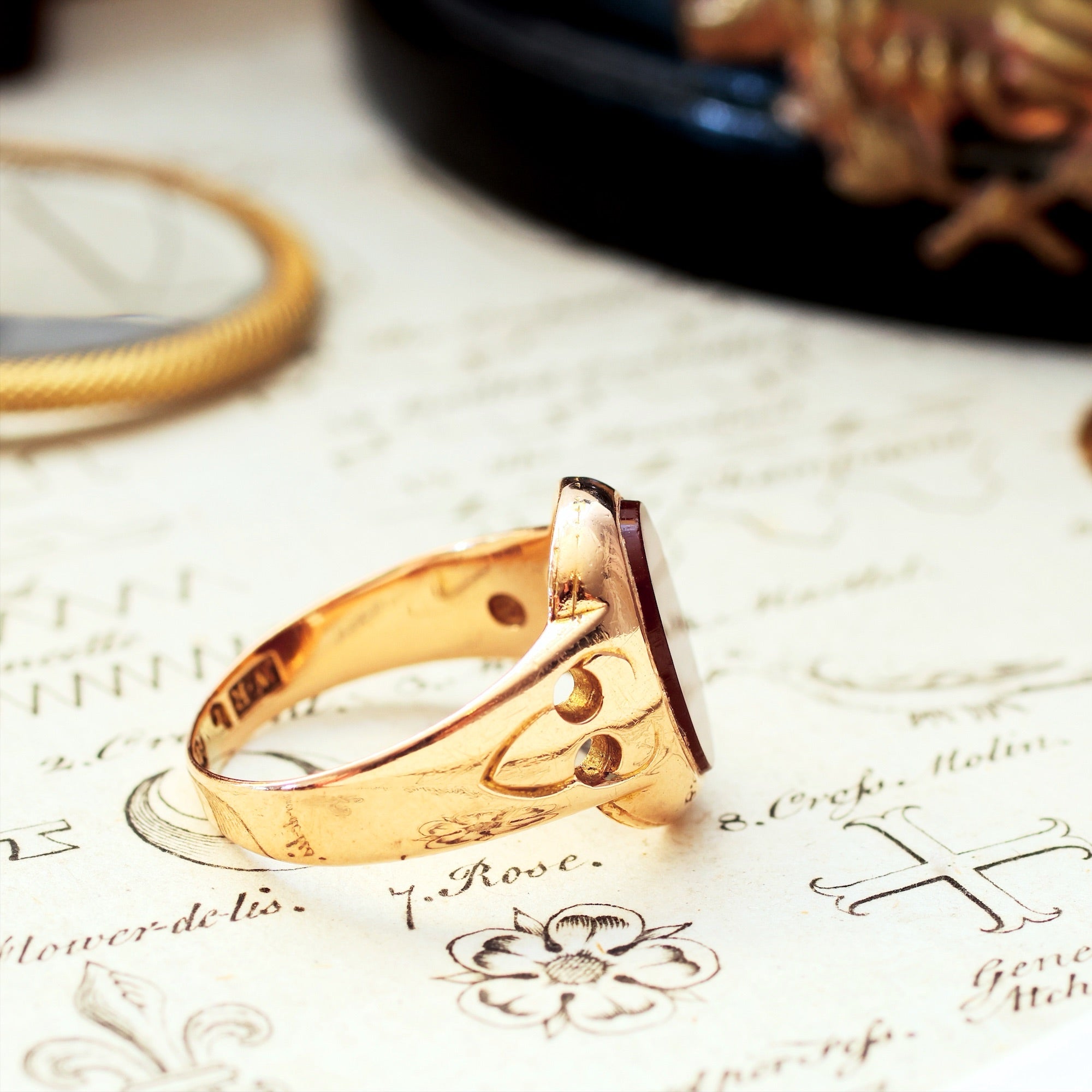 Date 1867 Carnelian 15ct Gold Signet Ring – Fetheray