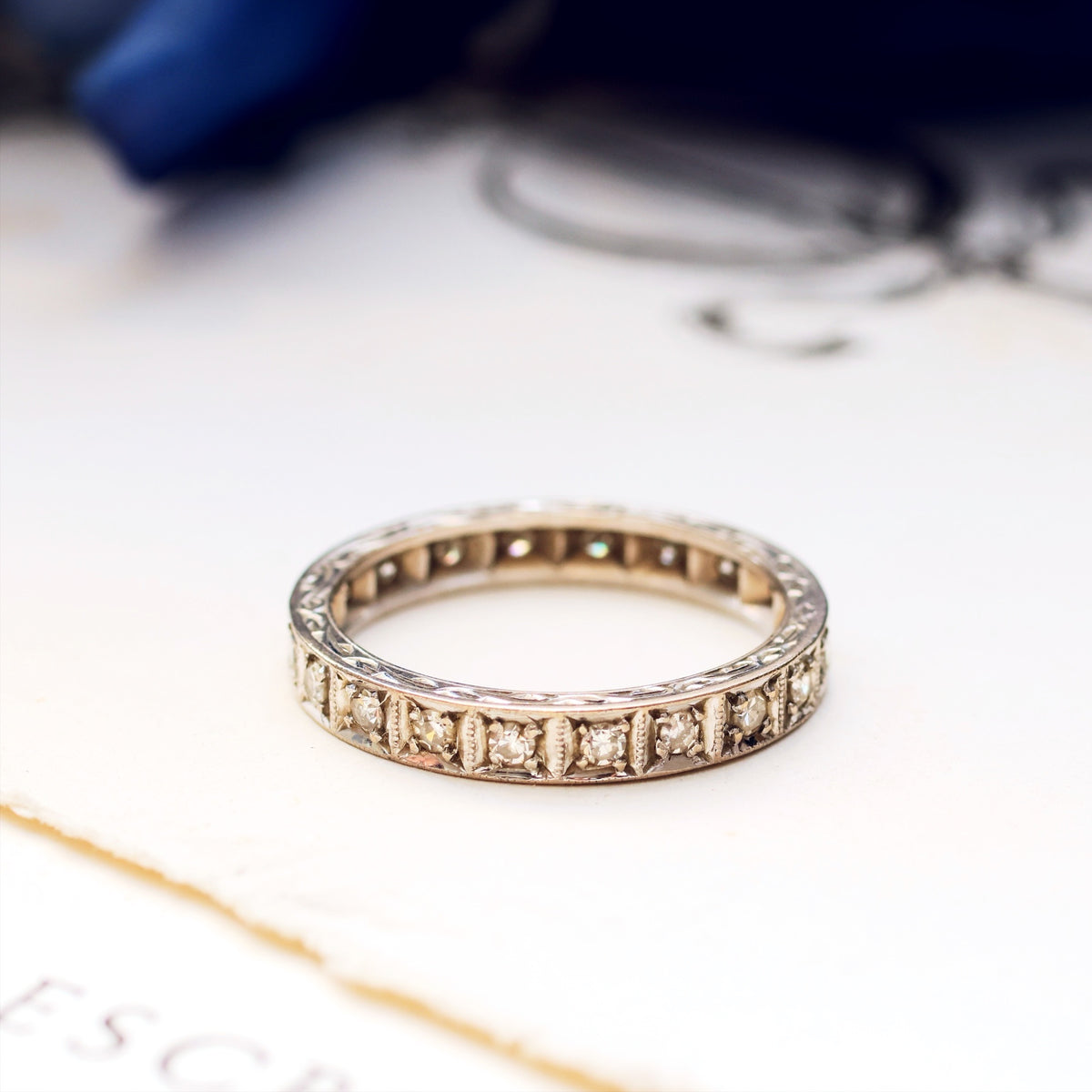Vintage Platinum & Diamond Eternity Ring
