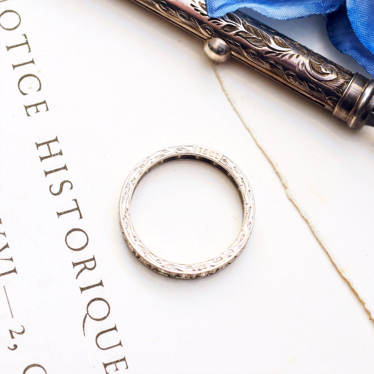 Vintage Size 'N' Diamond Full Eternity Ring