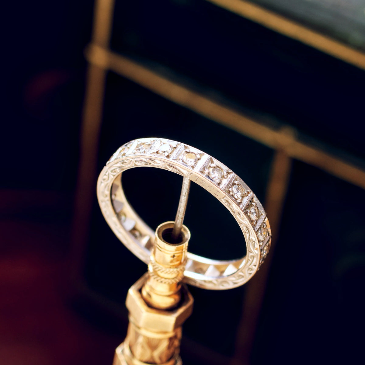 Vintage Size 'N' Diamond Full Eternity Ring