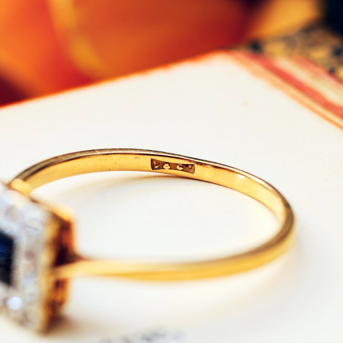Vintage Perfection Sapphire & Diamond Engagement Ring