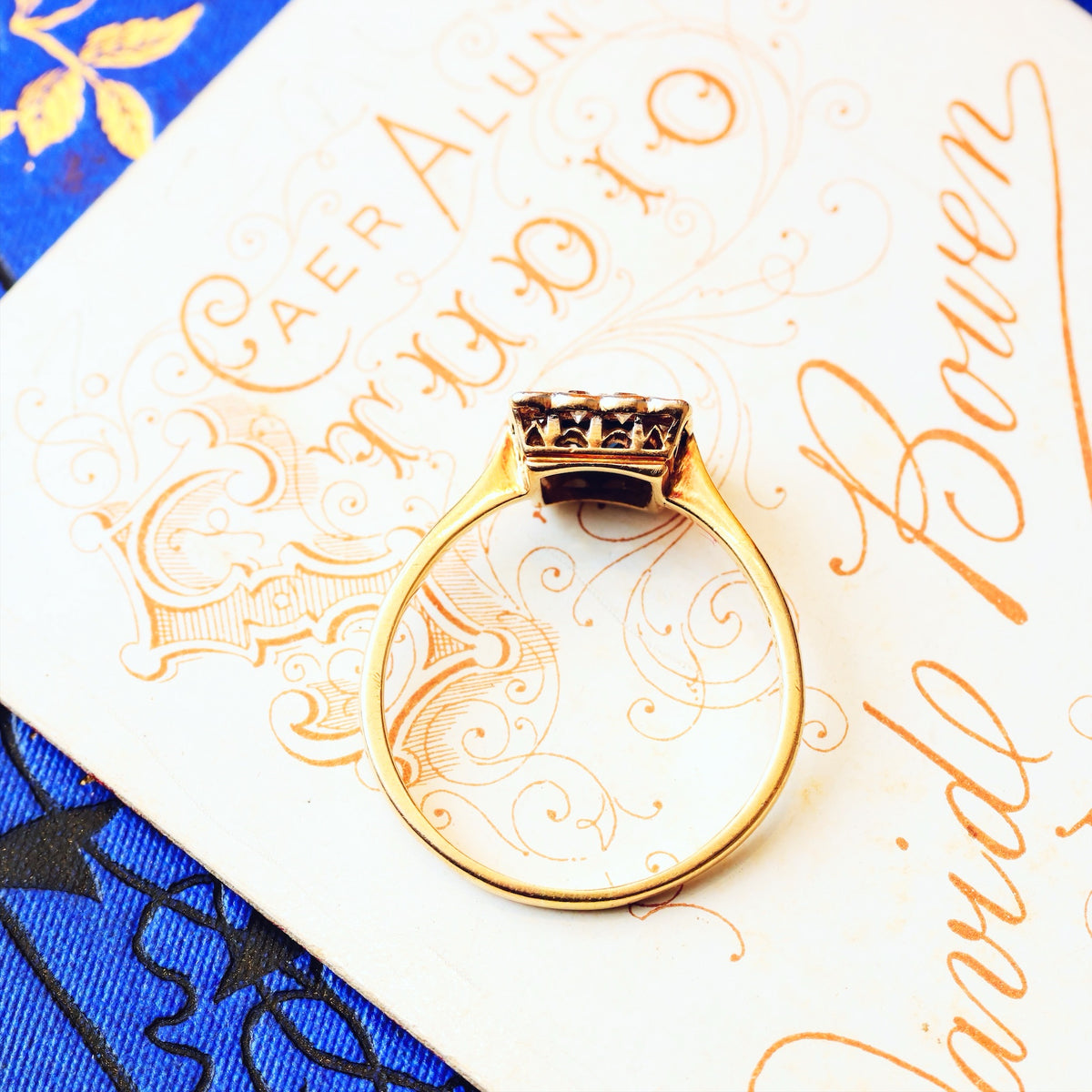 Vintage Perfection Sapphire & Diamond Engagement Ring