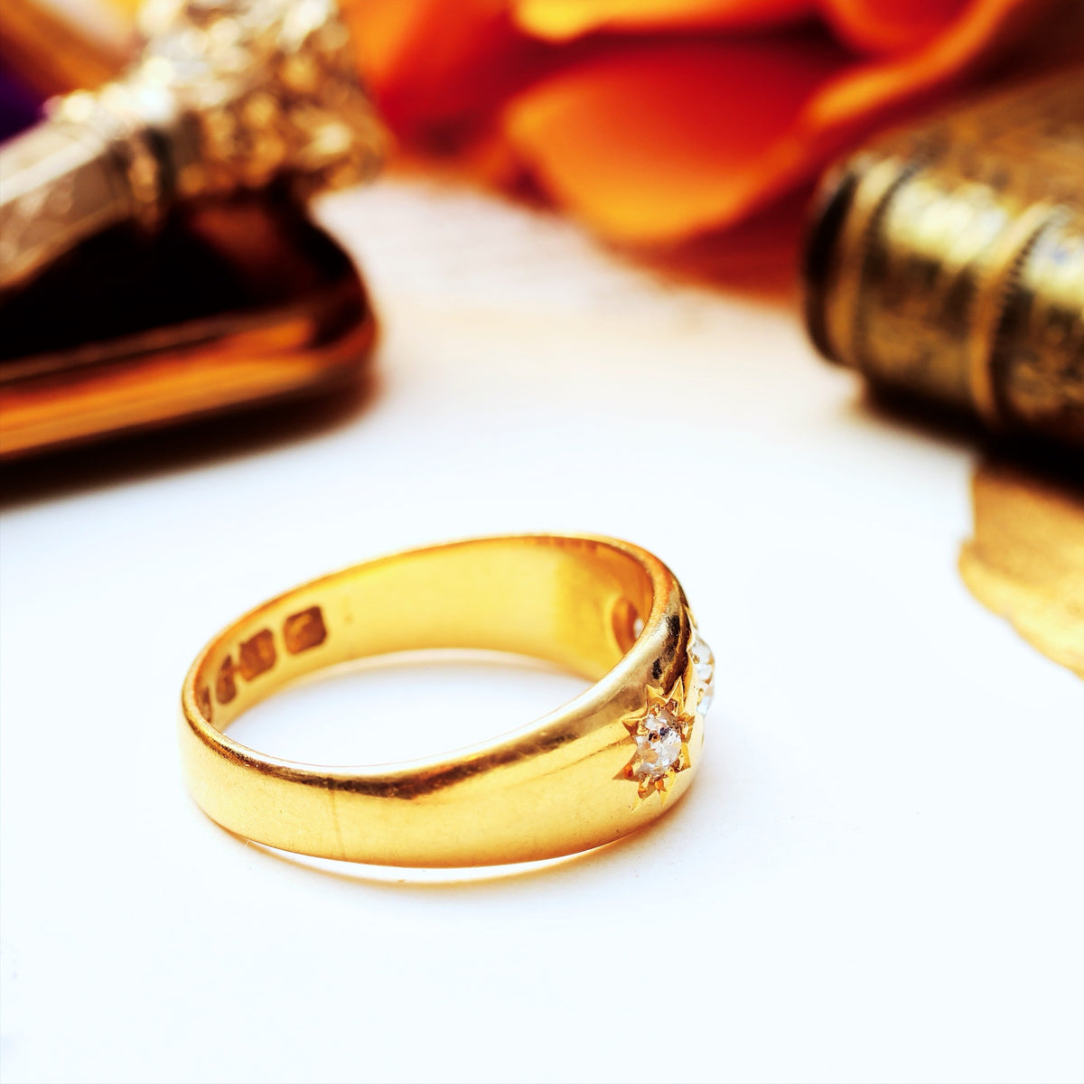 Lucky in Love! Date 1907 Starry Gypsy Set Diamond Band Ring