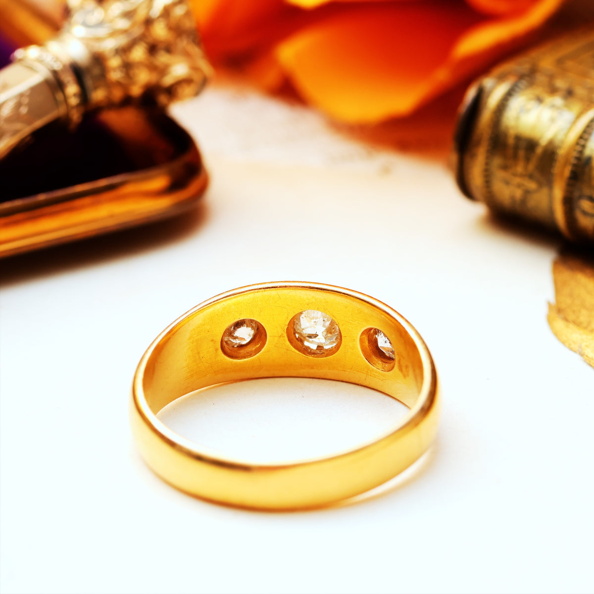 Lucky in Love! Date 1907 Starry Gypsy Set Diamond Band Ring