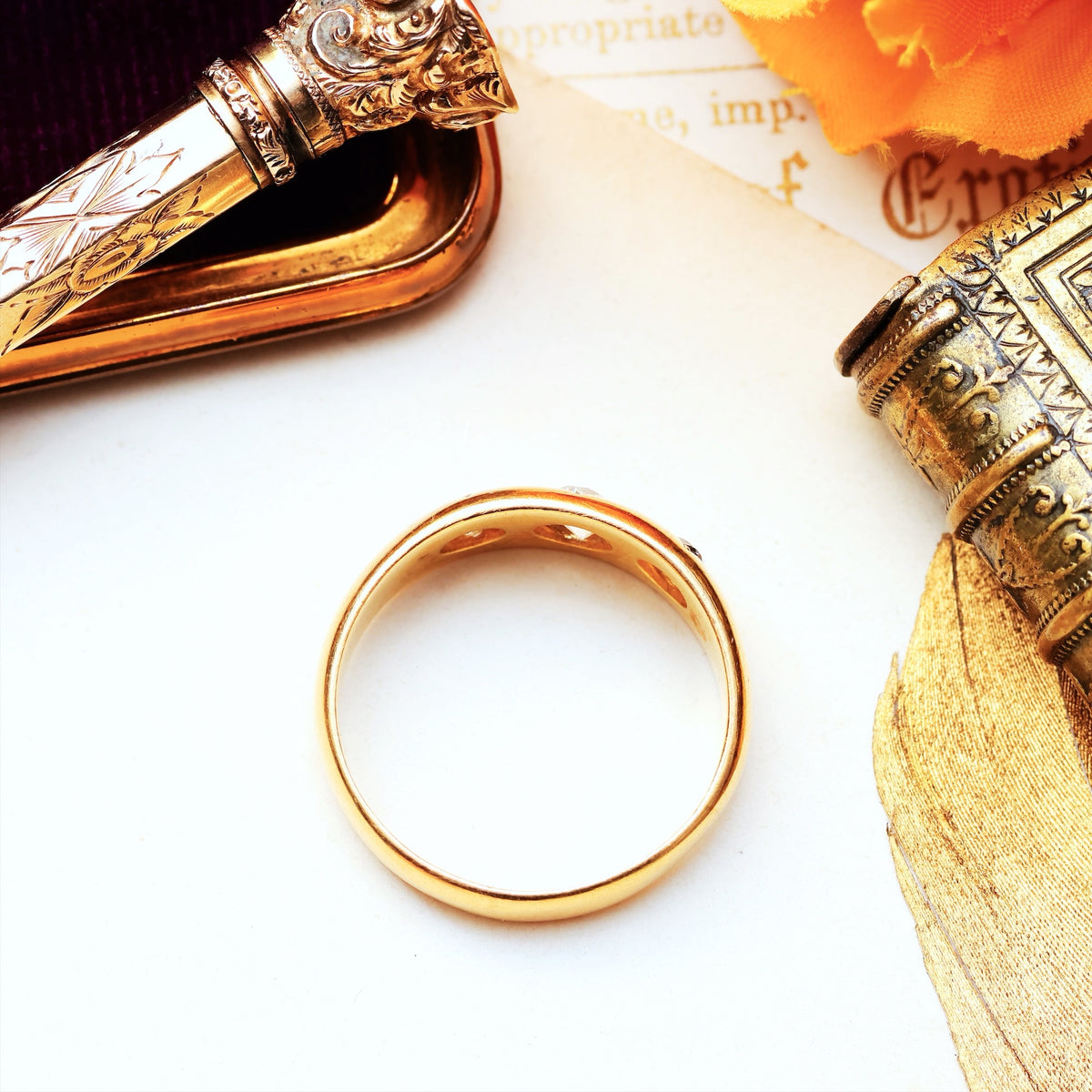 Lucky in Love! Date 1907 Starry Gypsy Set Diamond Band Ring