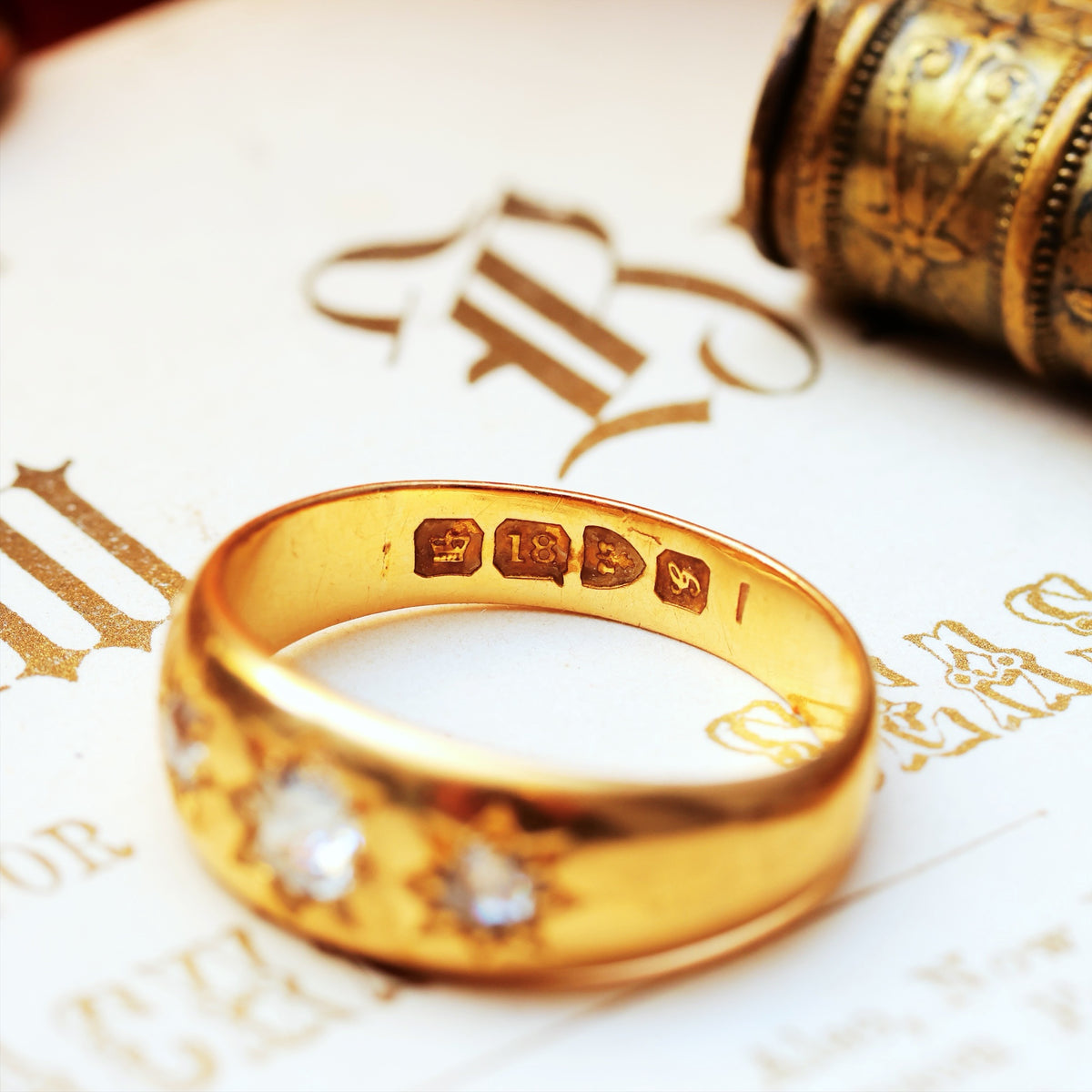Lucky in Love! Date 1907 Starry Gypsy Set Diamond Band Ring