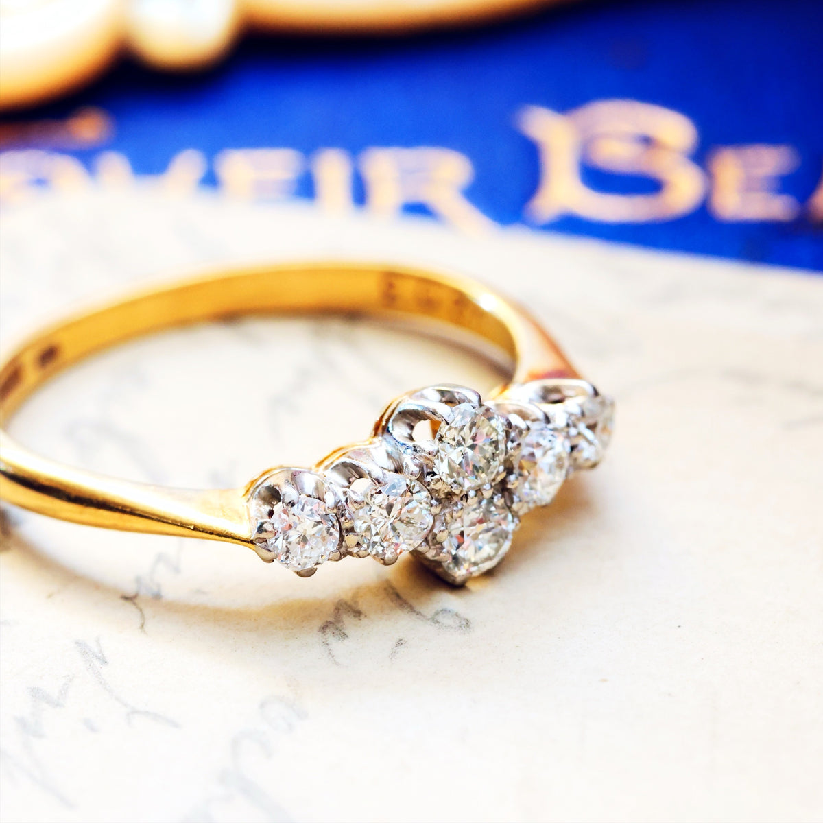 Very Twinkly!! Vintage Diamond Engagement Ring