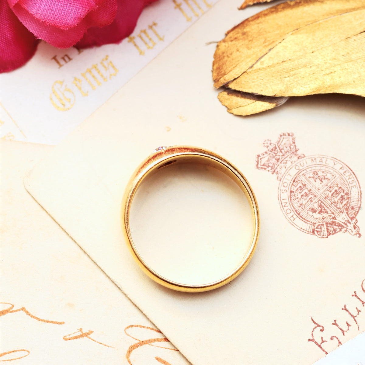 Classic Victorian Star-set Diamond Band Ring