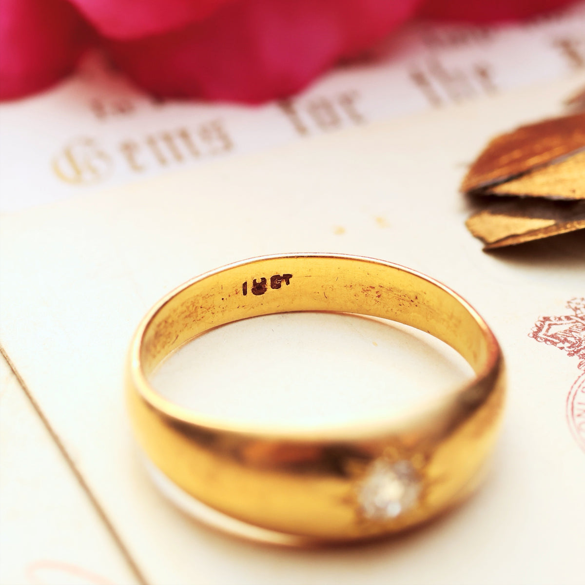 Classic Victorian Star-set Diamond Band Ring