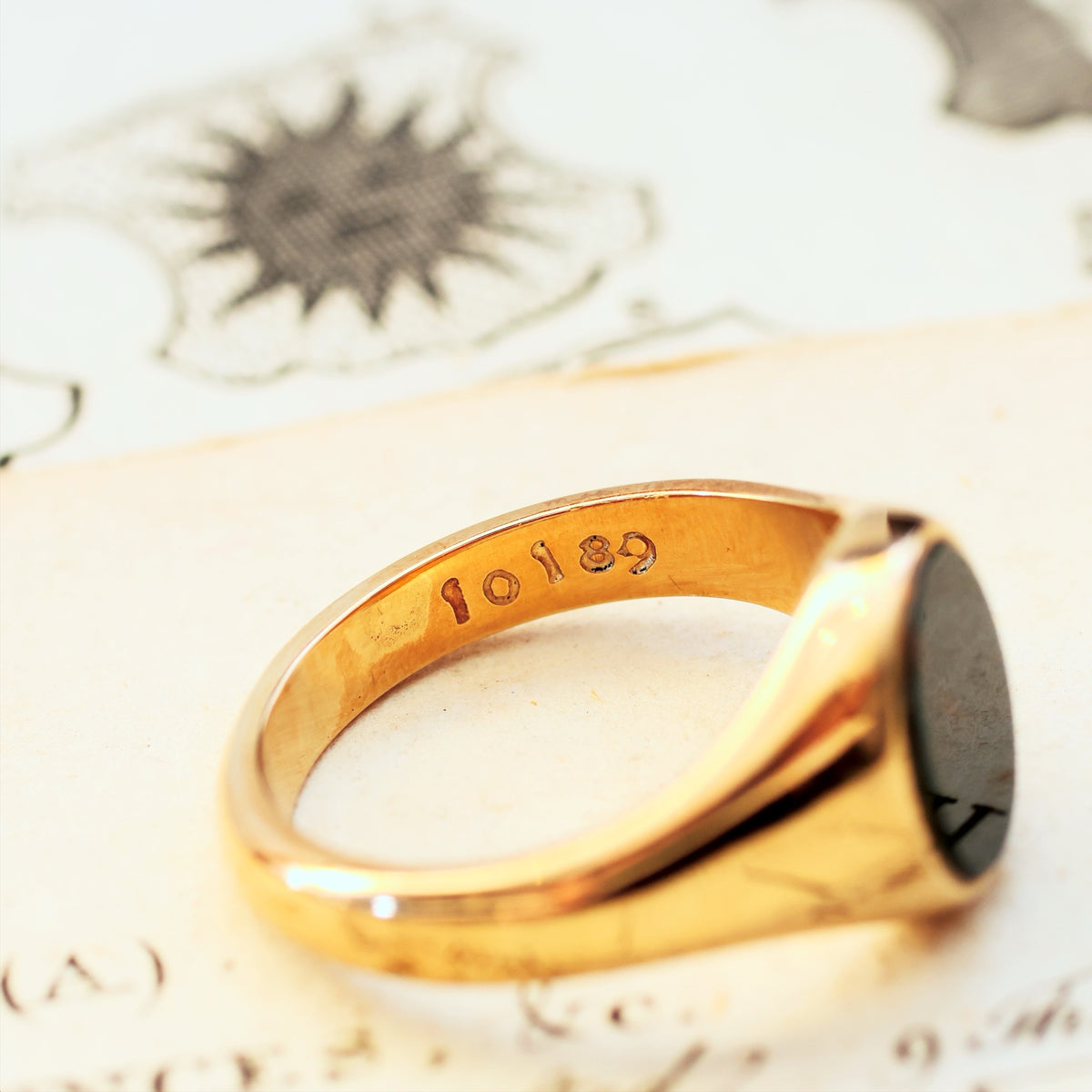 9ct Gold Bloodstone Signet Ring