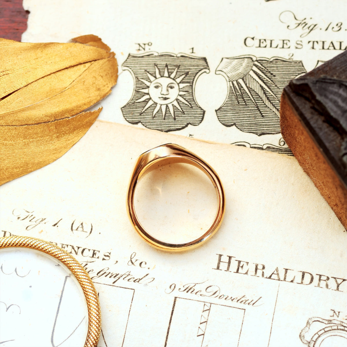 9ct Gold Bloodstone Signet Ring