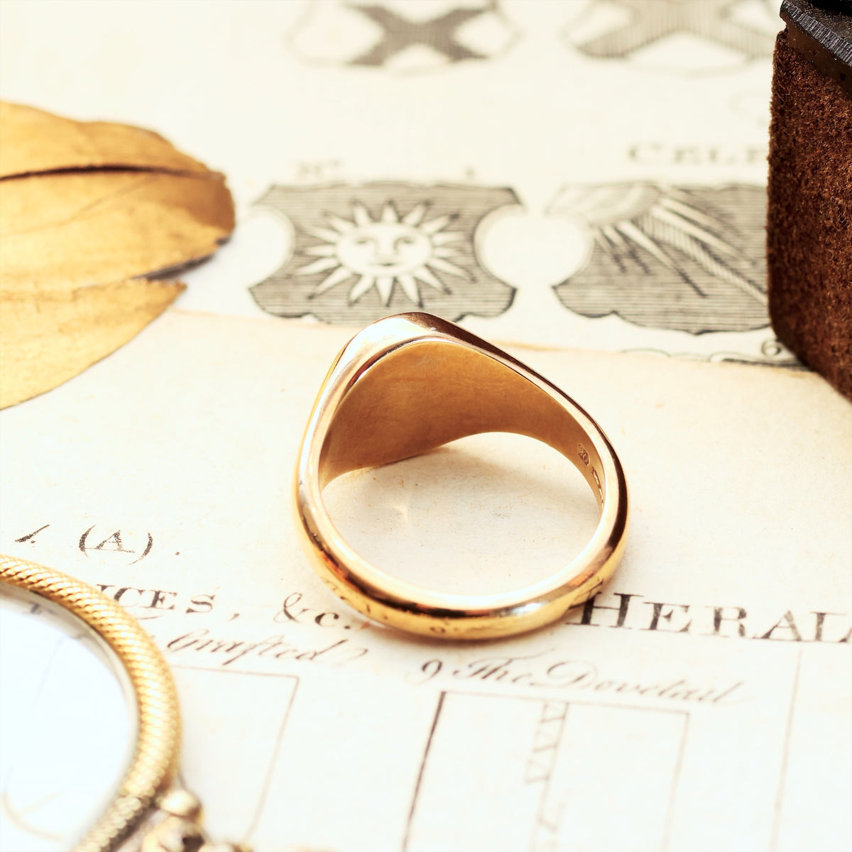 9ct Gold Bloodstone Signet Ring