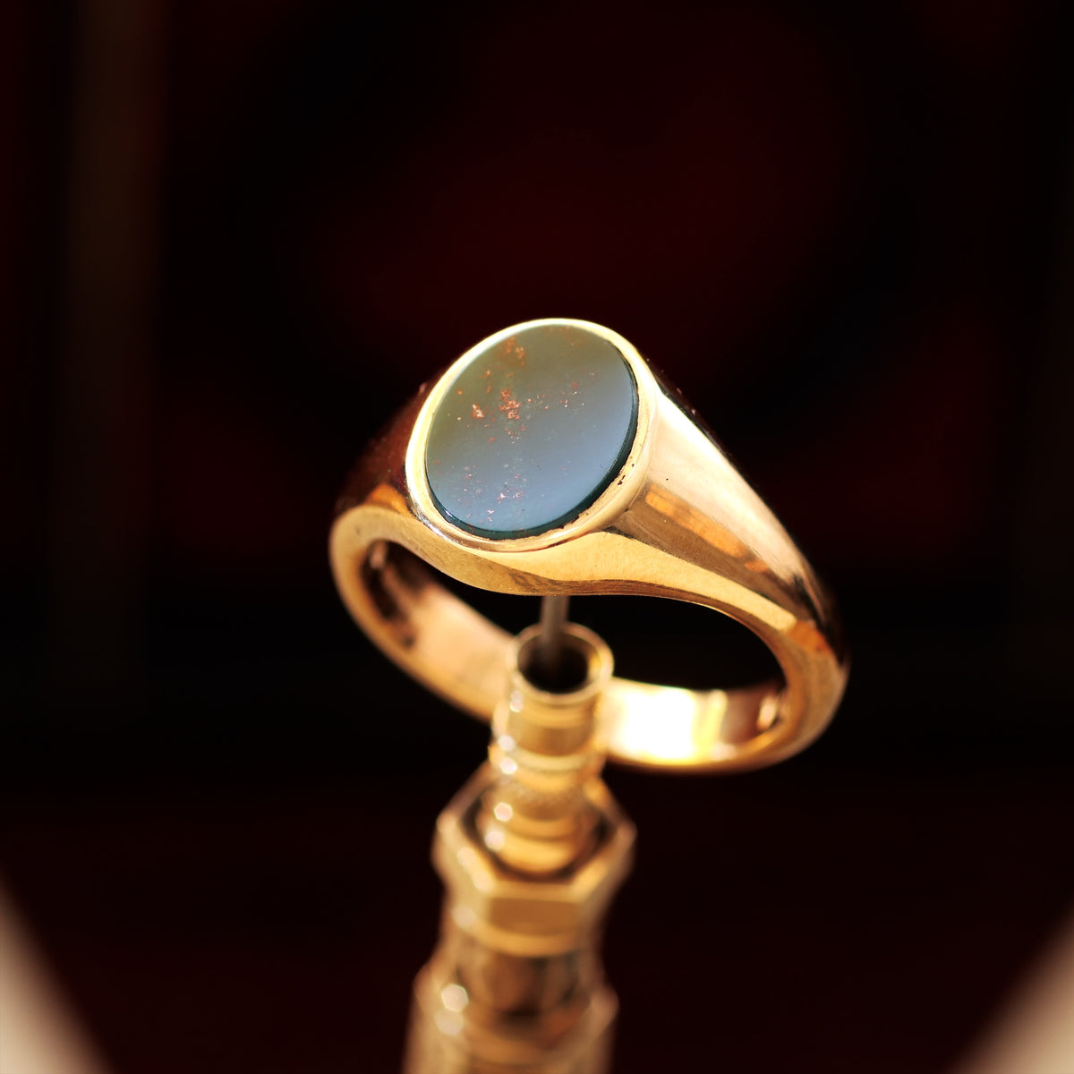 9ct Gold Bloodstone Signet Ring