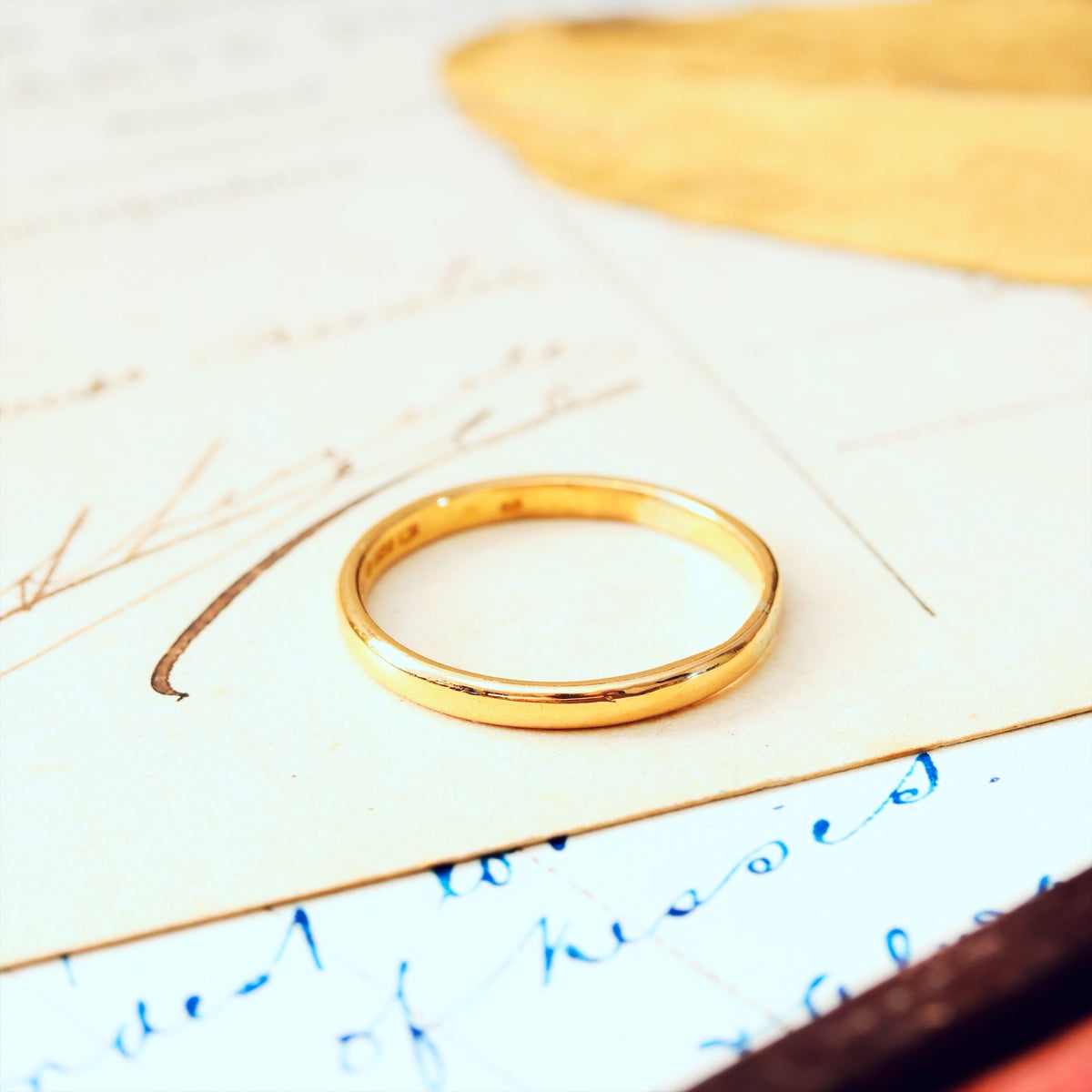 Vintage Date 1938 22ct Gold Wedding Band