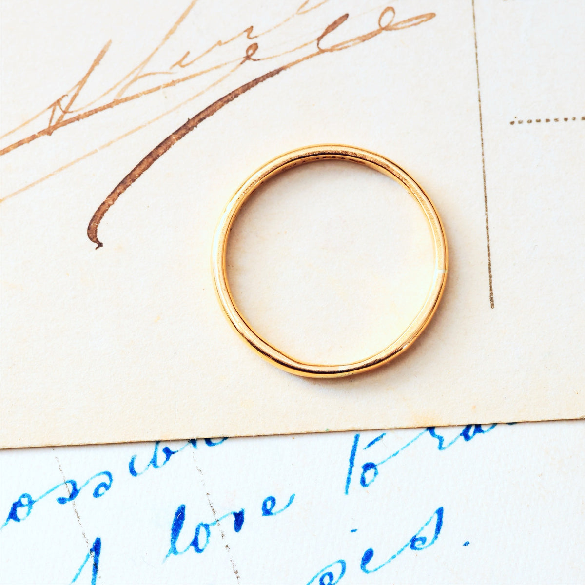Vintage Date 1938 22ct Gold Wedding Band