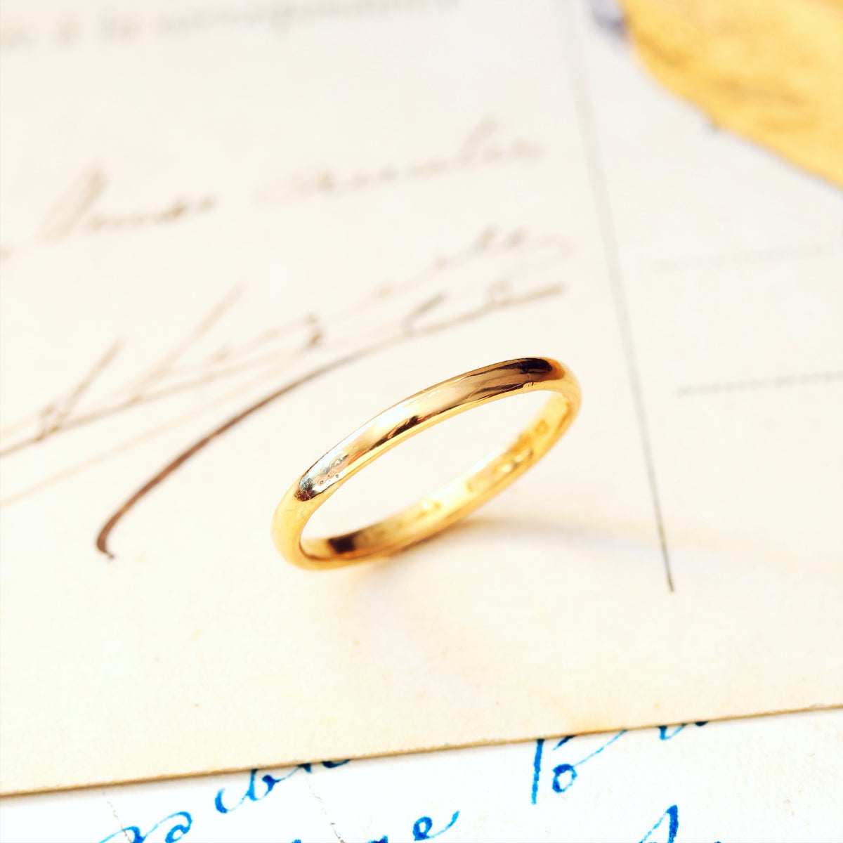 Vintage Date 1938 22ct Gold Wedding Band