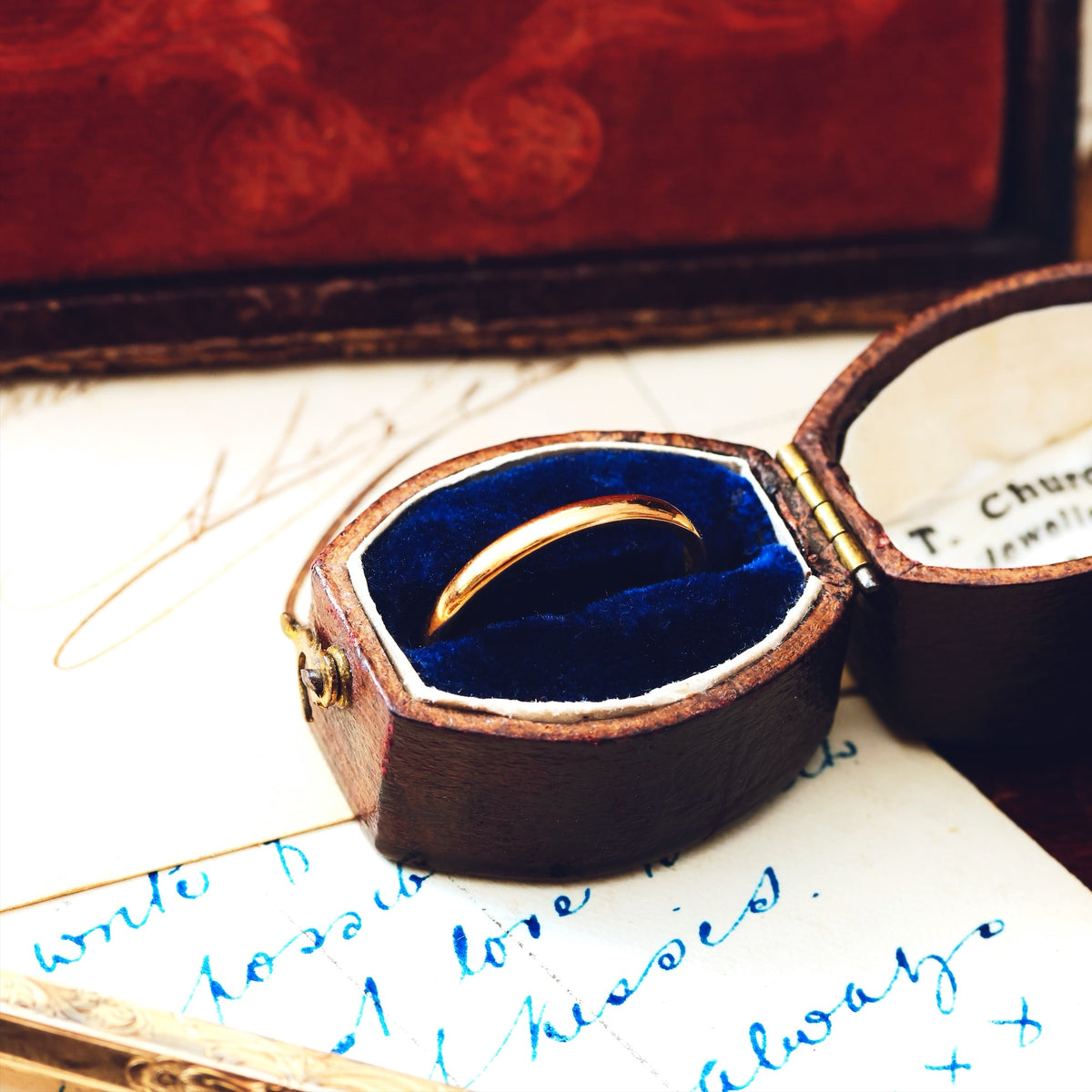 Vintage Date 1938 22ct Gold Wedding Band