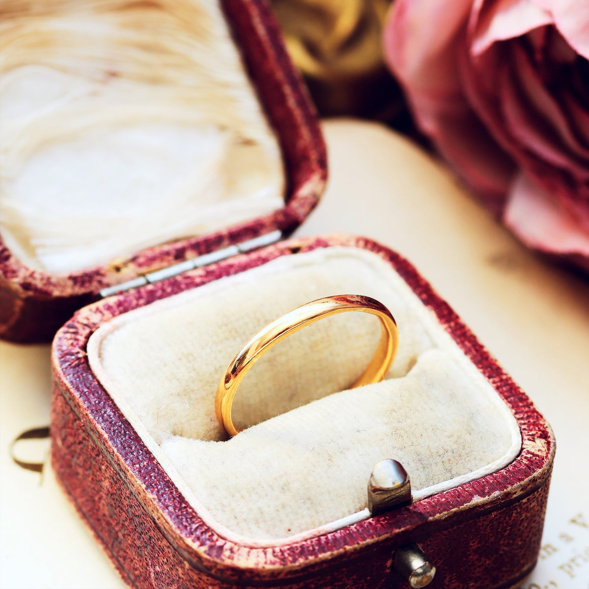 Vintage Date 1938 22ct Gold Wedding Band