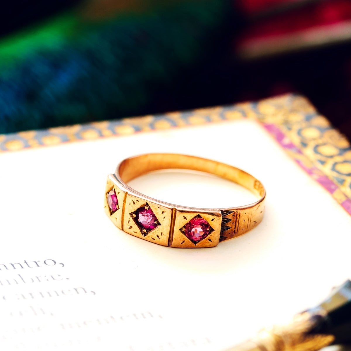 Cute Date 1876 Rose Pink Tourmaline Ring