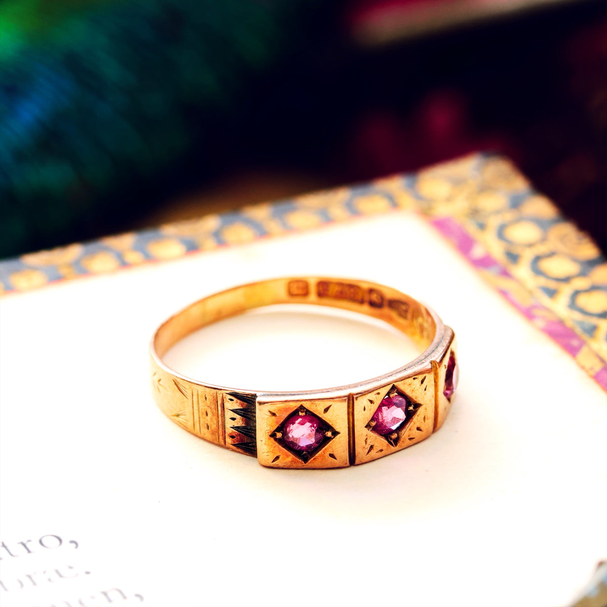 Cute Date 1876 Rose Pink Tourmaline Ring