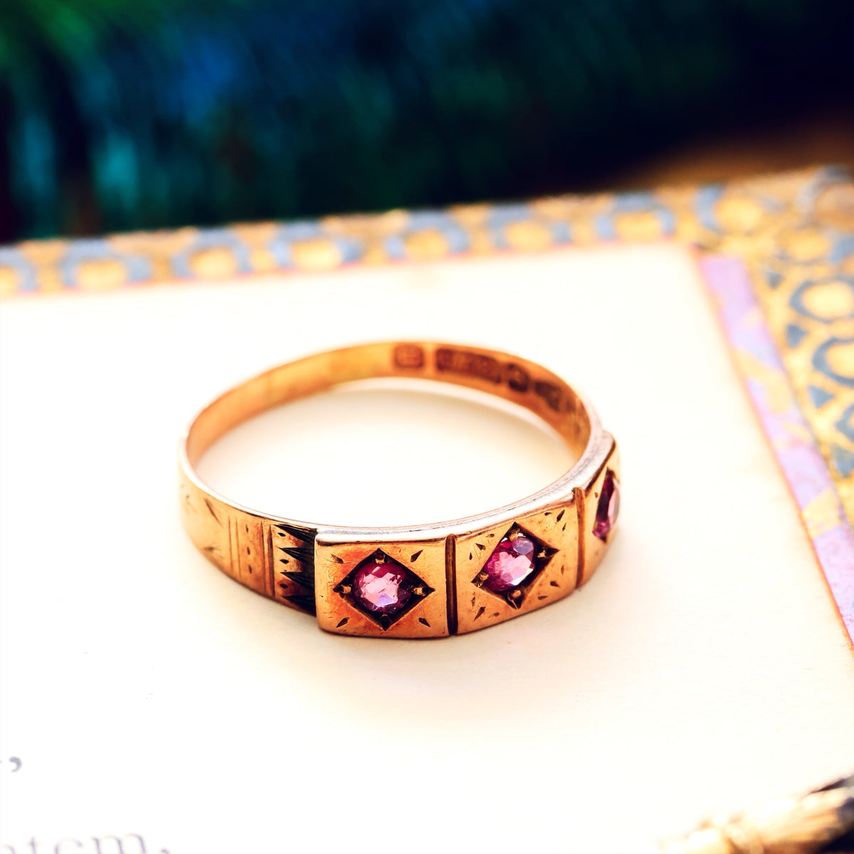 Cute Date 1876 Rose Pink Tourmaline Ring