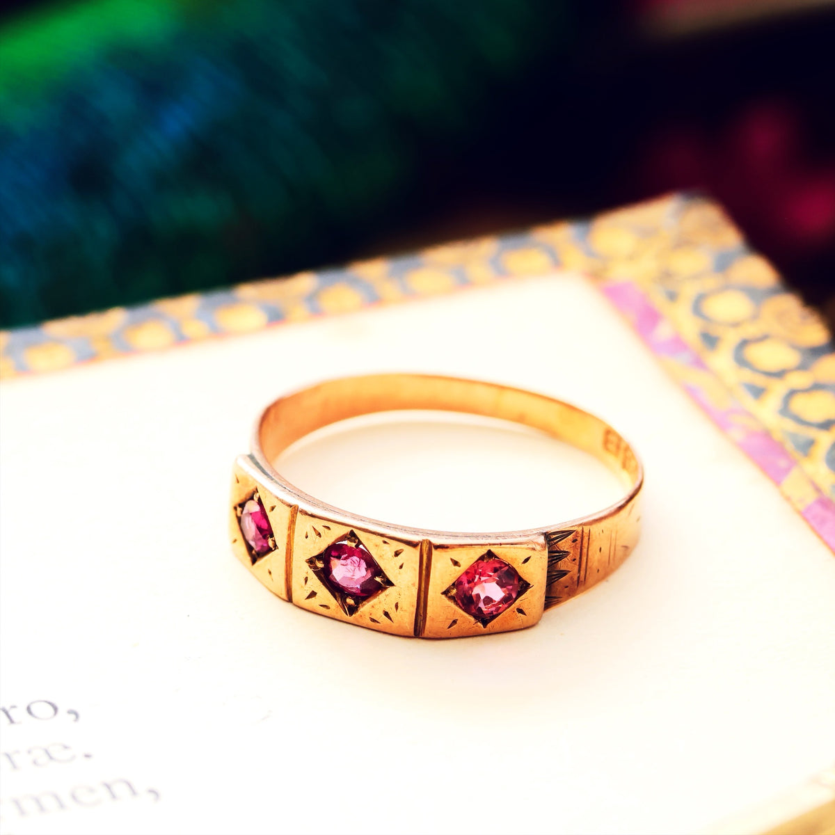 Cute Date 1876 Rose Pink Tourmaline Ring