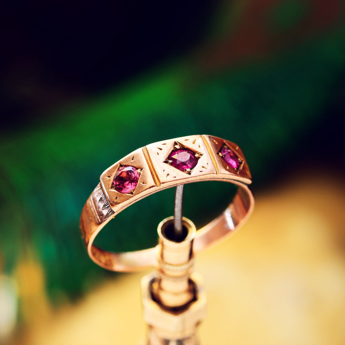 Cute Date 1876 Rose Pink Tourmaline Ring