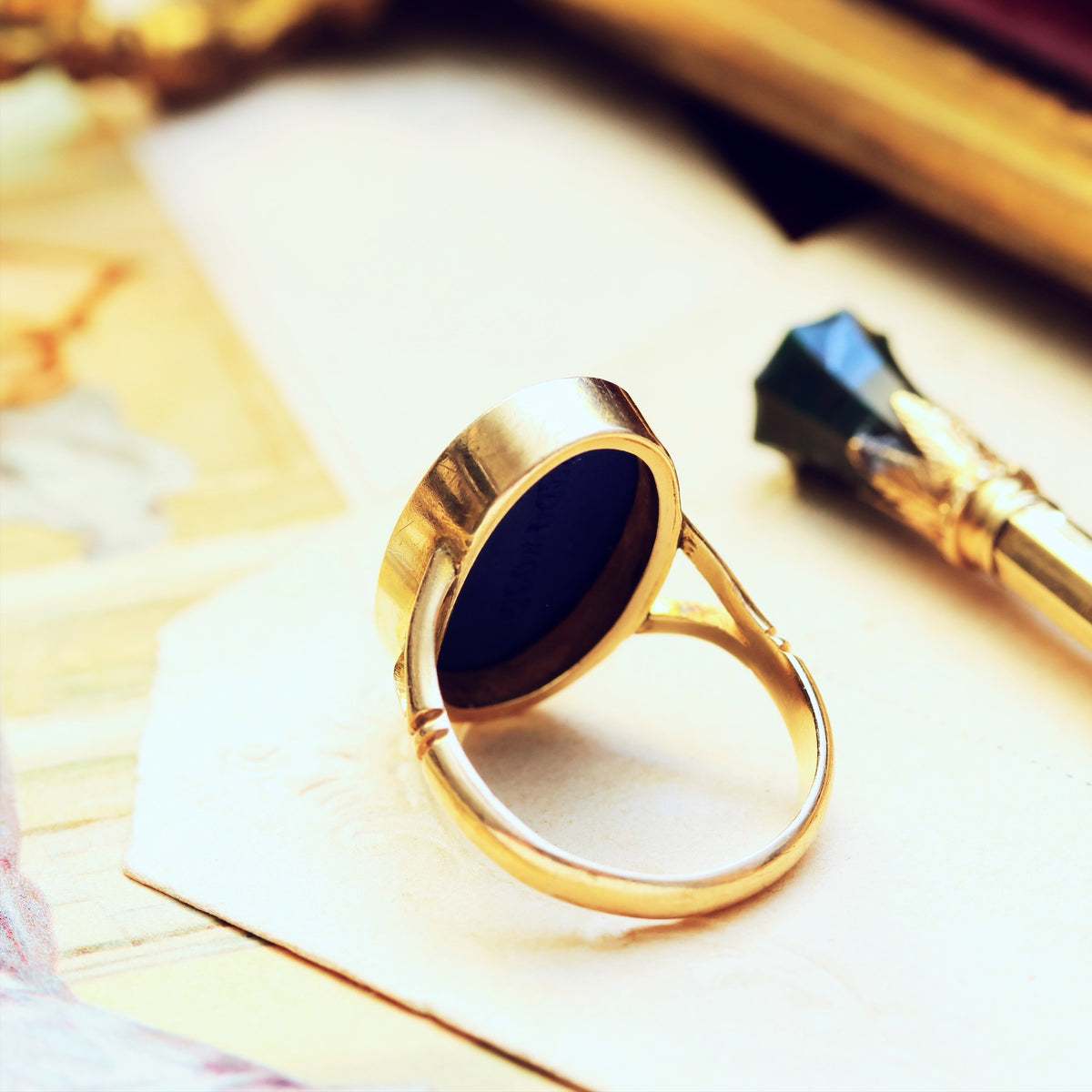 Vintage Neoclassical Wedgewood Goddess Ring