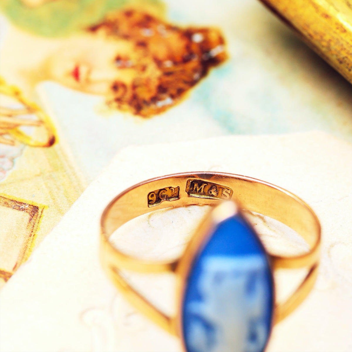 Vintage Wedgewood Goddess Artemis Ring