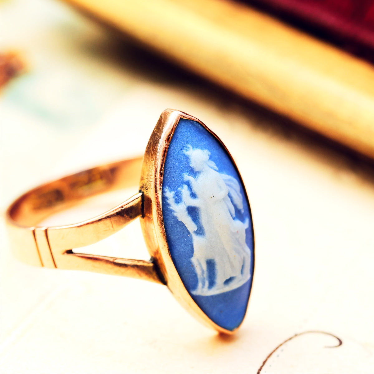 Vintage Wedgewood Goddess Artemis Ring