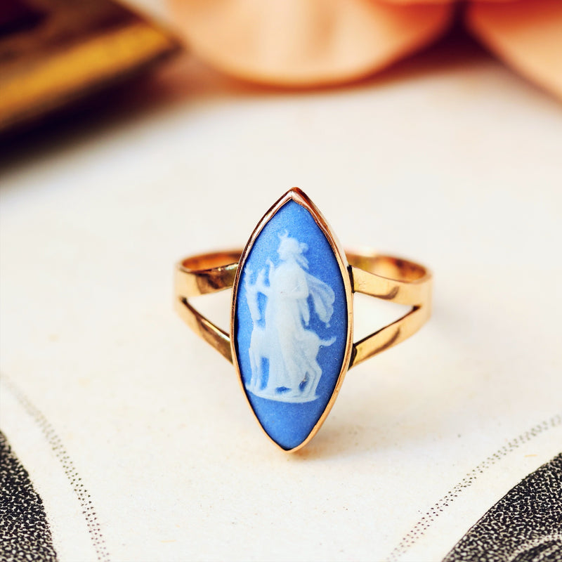 Vintage Wedgewood Goddess Artemis Ring