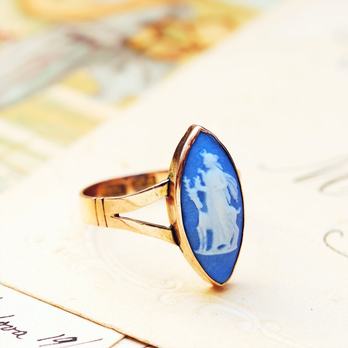 Vintage Wedgewood Goddess Artemis Ring