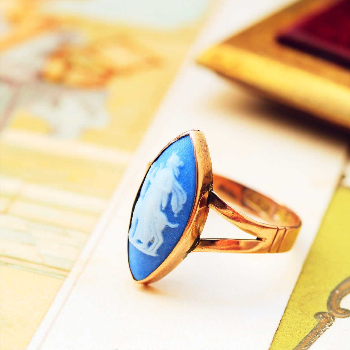 Vintage Wedgewood Goddess Artemis Ring