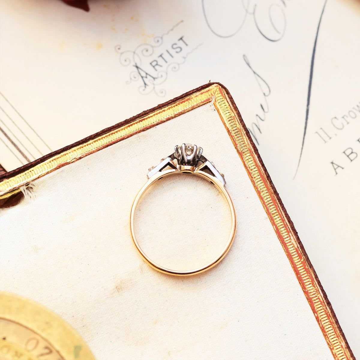 Sparkly!! Vintage Diamond Solitaire Engagement Ring