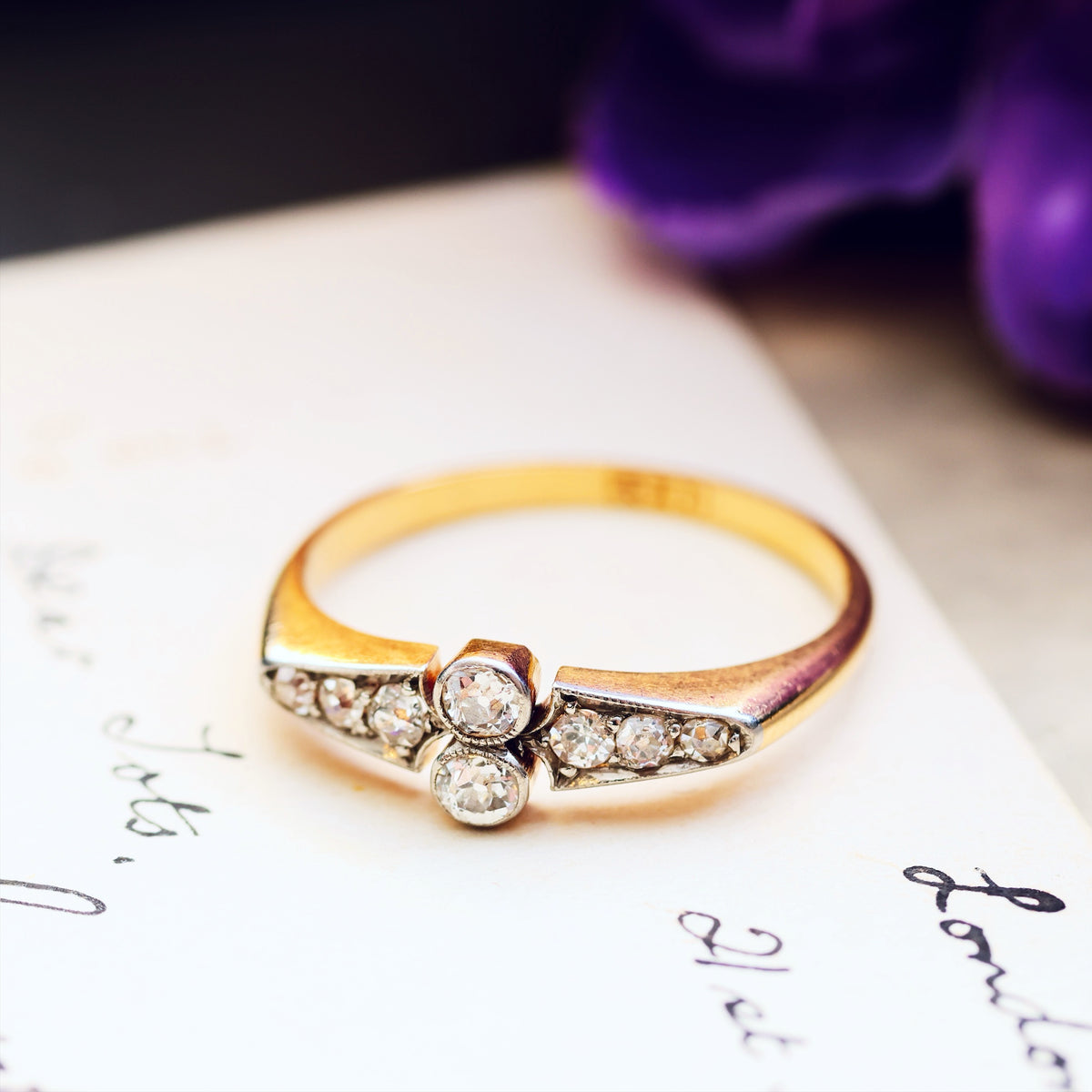 Antique Edwardian Diamond Dress Ring