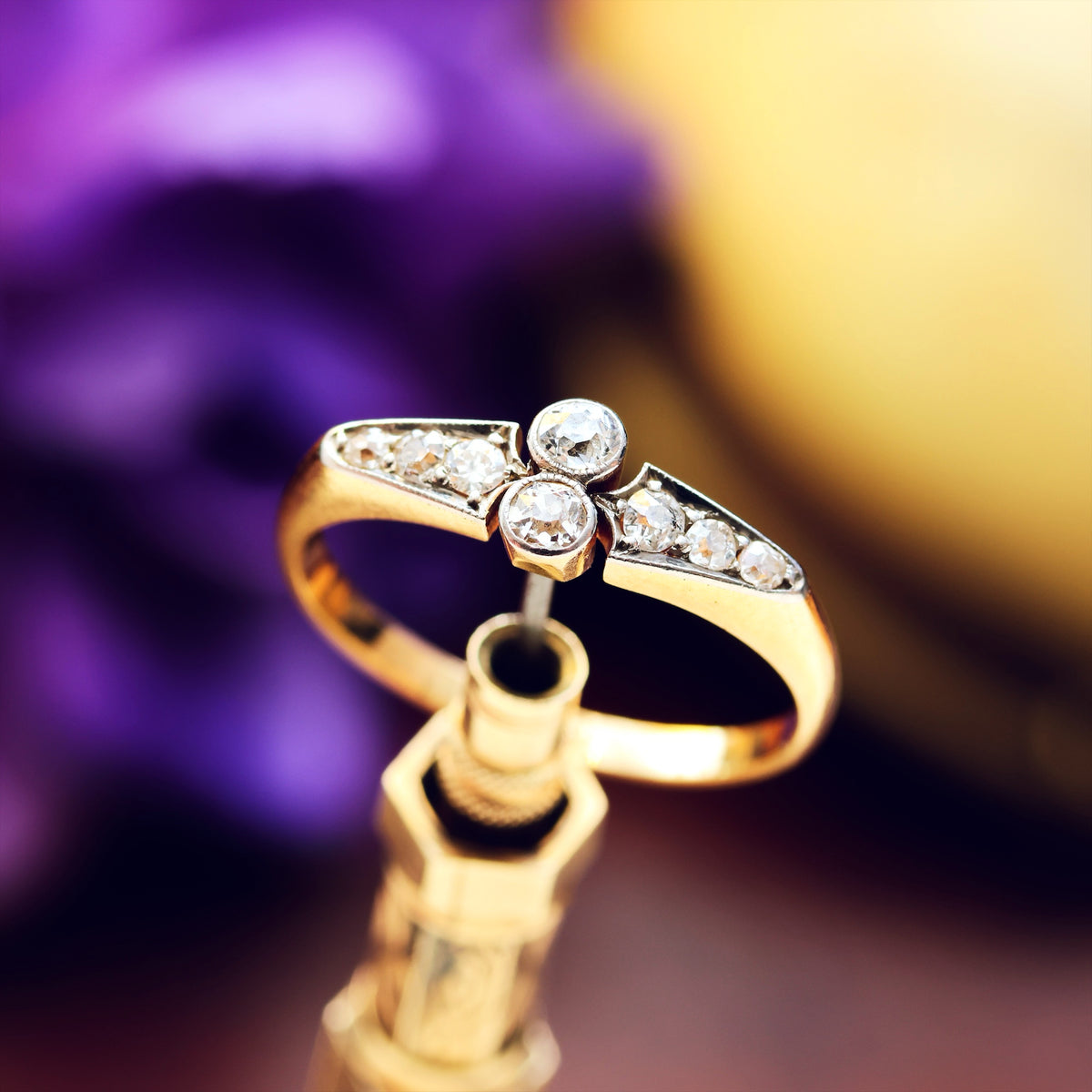 Adorable Antique Edwardian Diamond Dress Ring