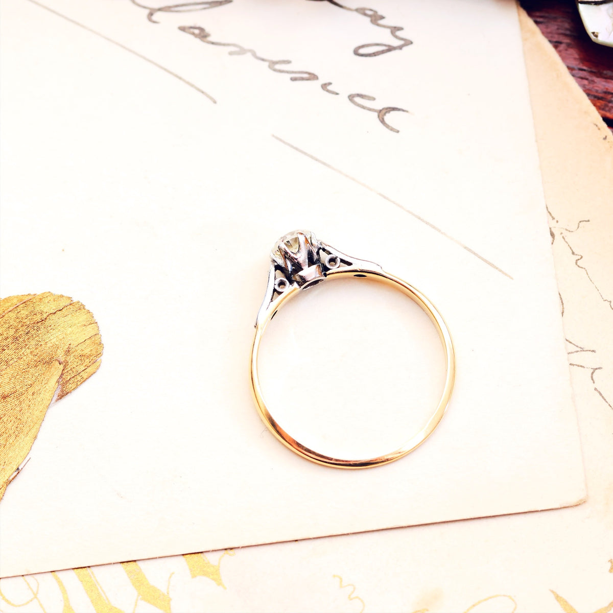Vintage Glitter! Diamond Engagement Ring