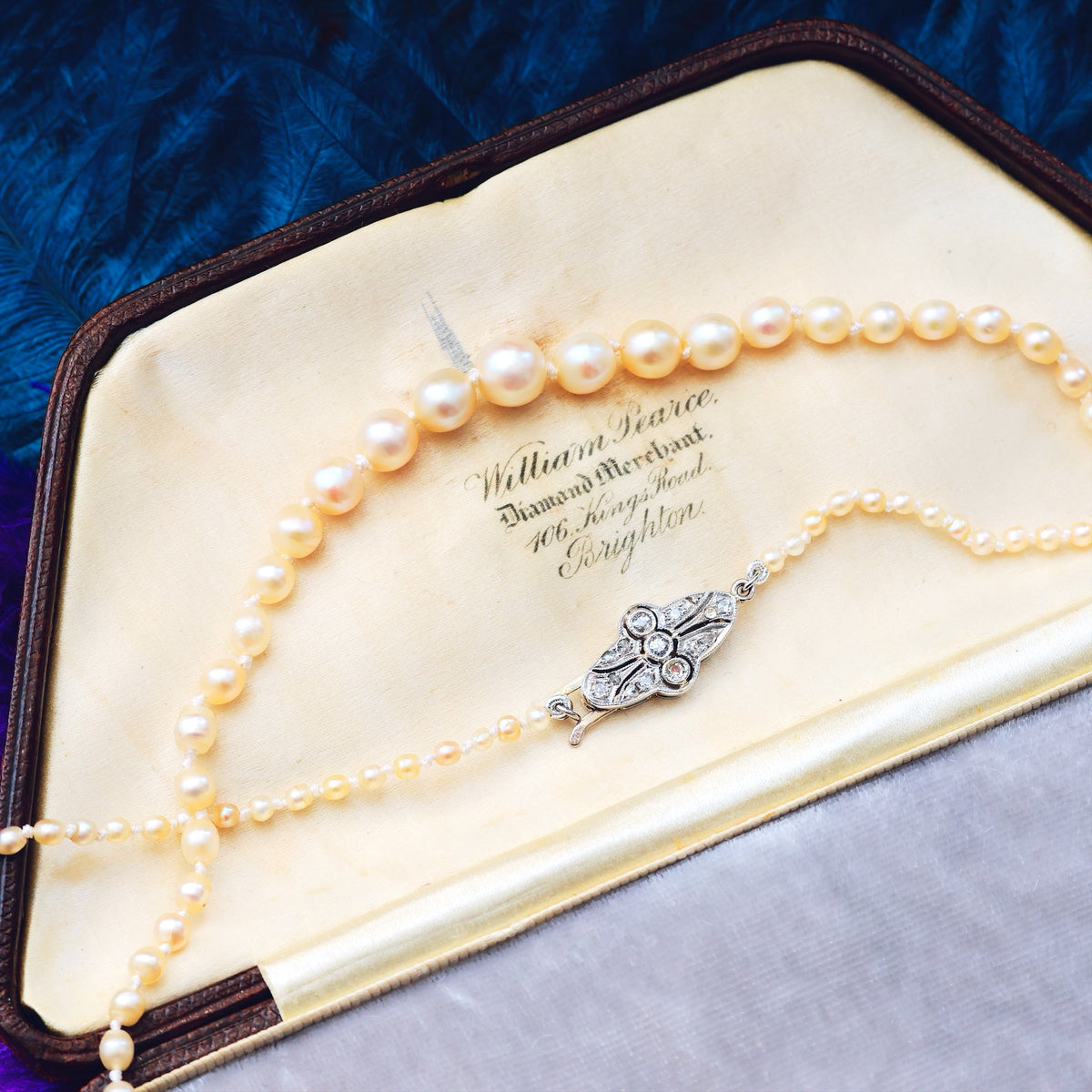 Certificated Antique Natural Saltwater Pearl Necklace
