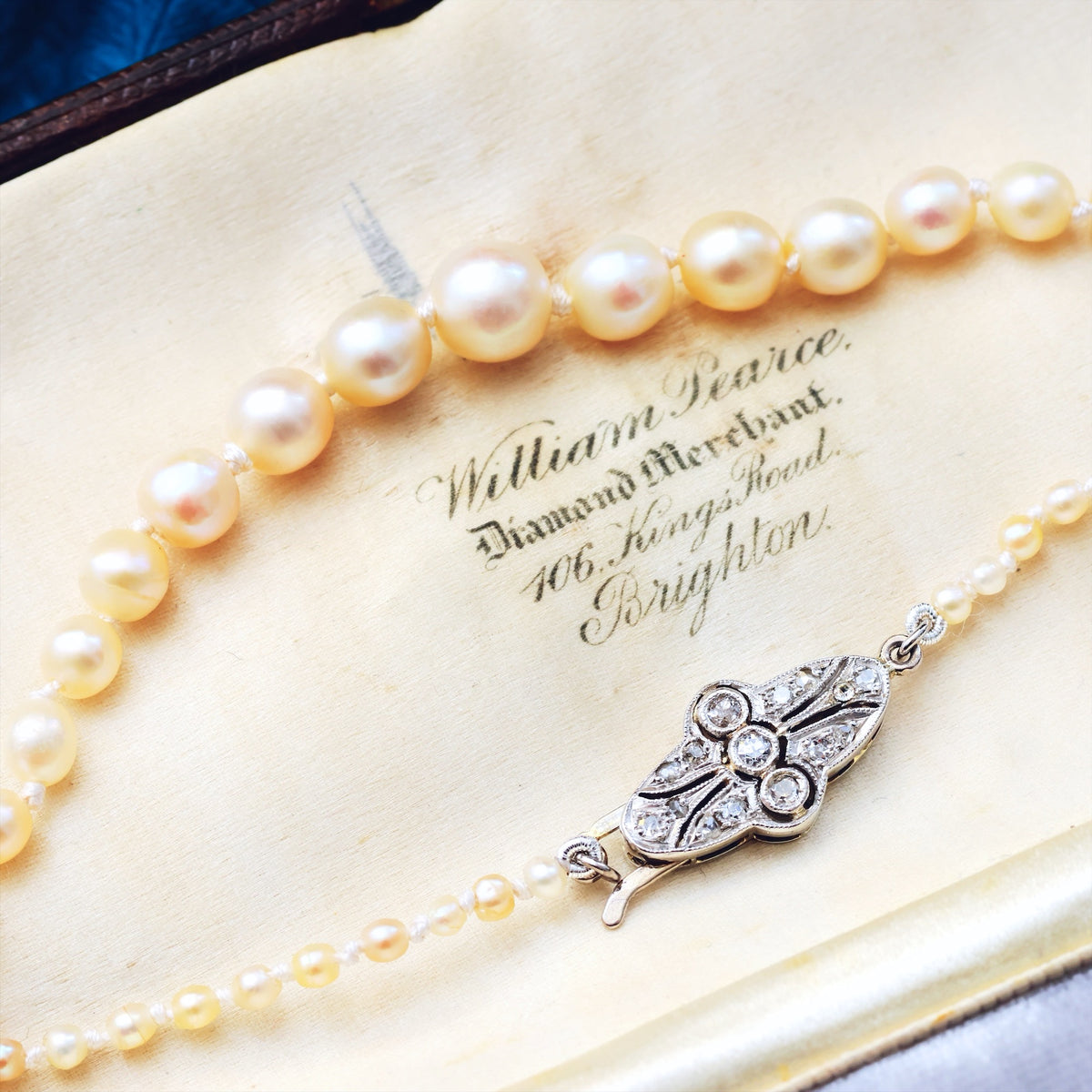 Certificated Antique Natural Saltwater Pearl Necklace