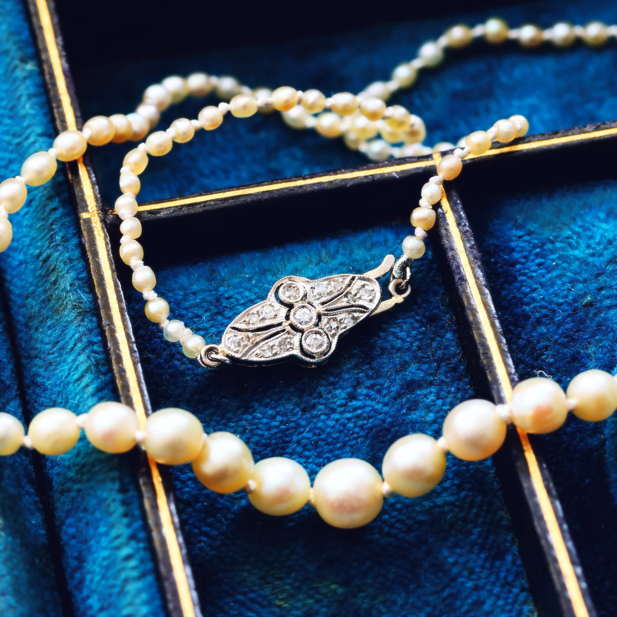 Certificated Antique Natural Saltwater Pearl Necklace