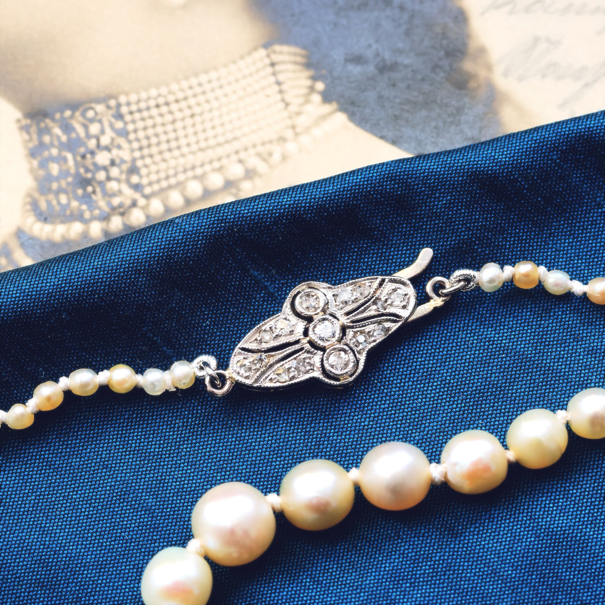 Certificated Antique Natural Saltwater Pearl Necklace