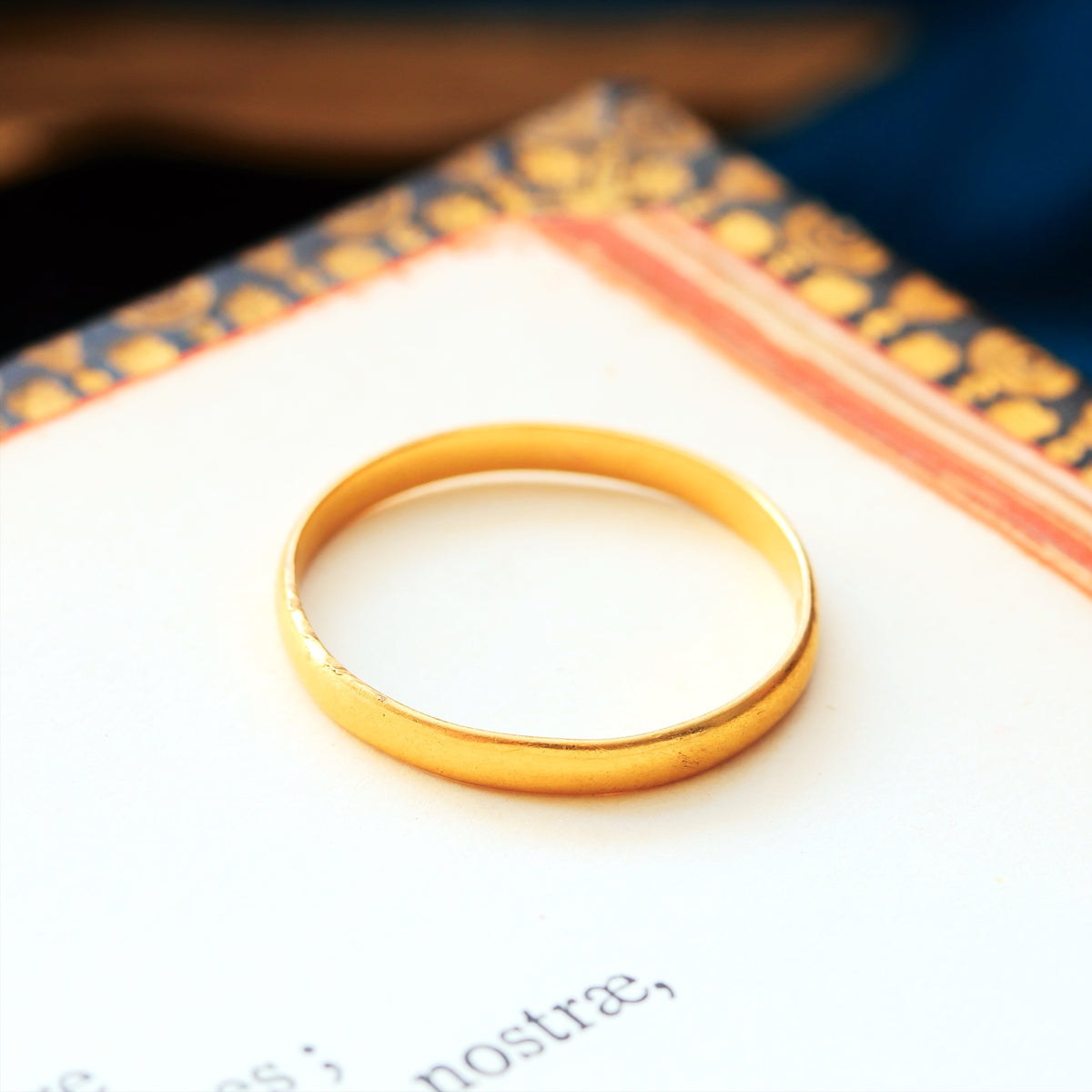 Scarce Date 1879 22ct Gold Wedding Ring