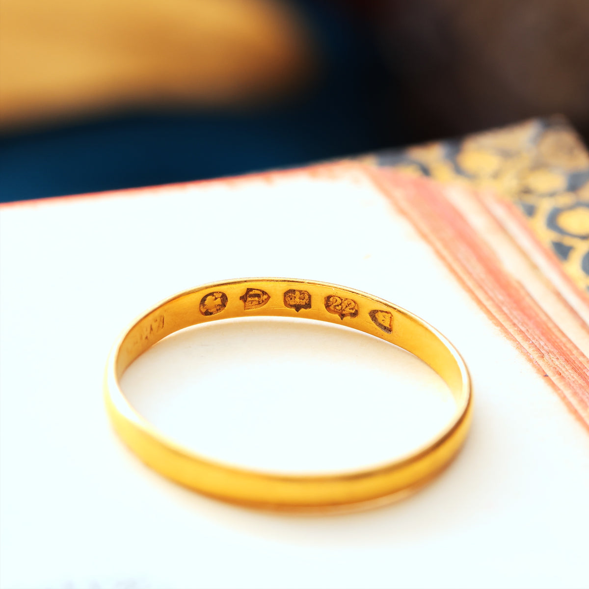 Scarce Date 1879 22ct Gold Wedding Ring