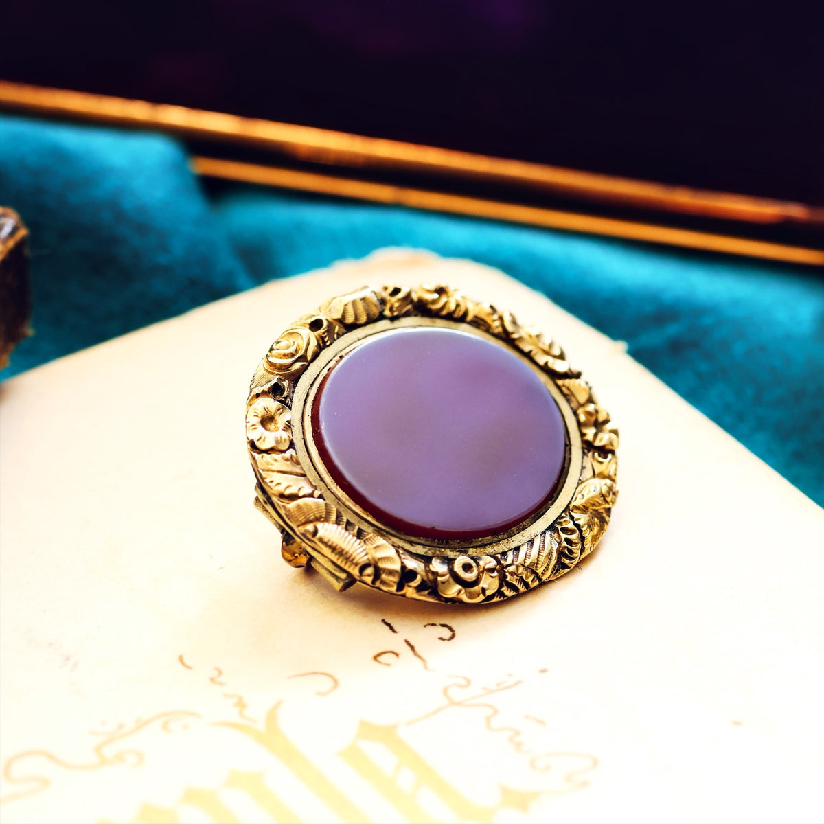 Antique Georgian Sardonyx Brooch