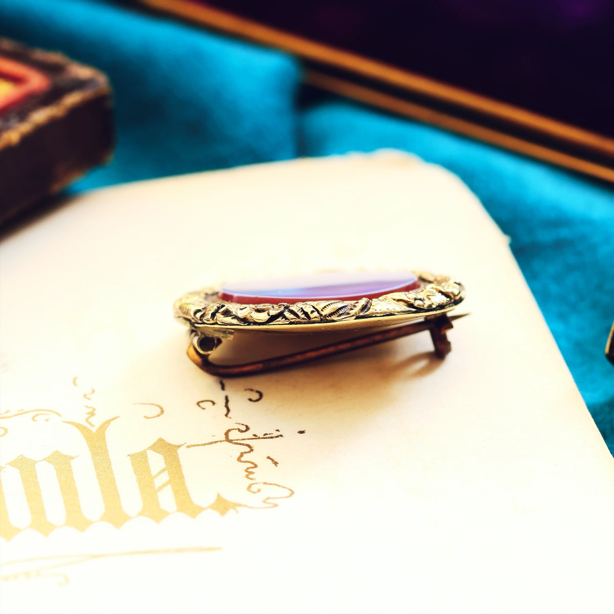 Antique Georgian Sardonyx Brooch