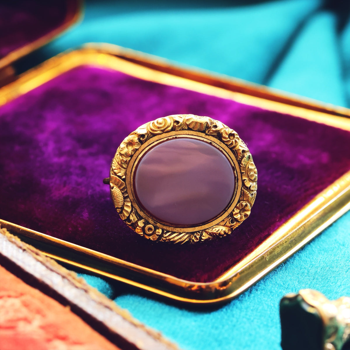 Antique Georgian Sardonyx Brooch