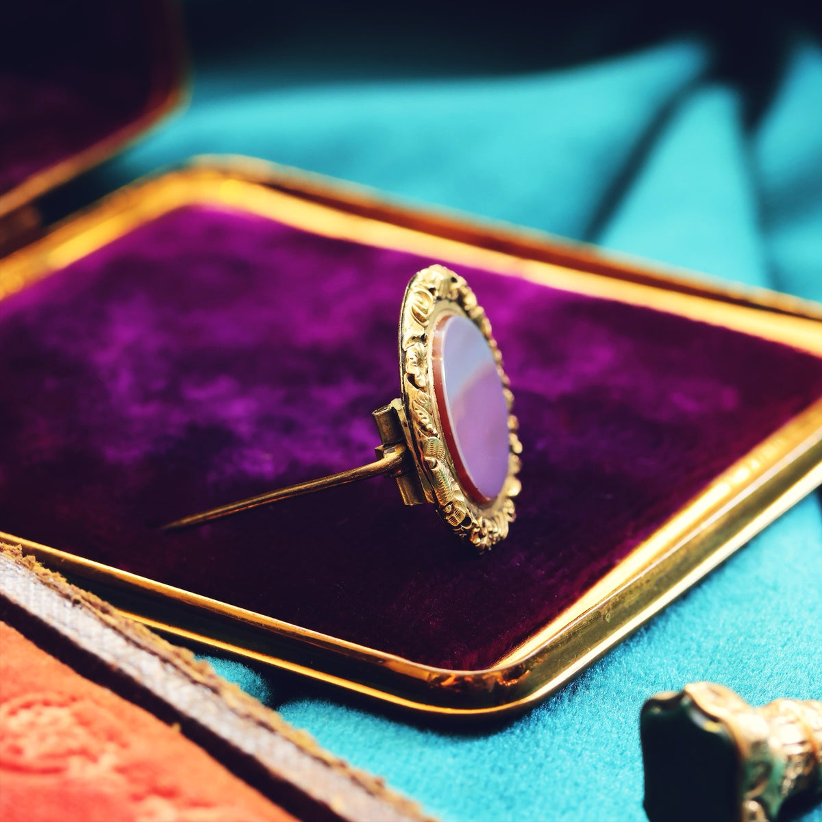 Antique Georgian Sardonyx Brooch