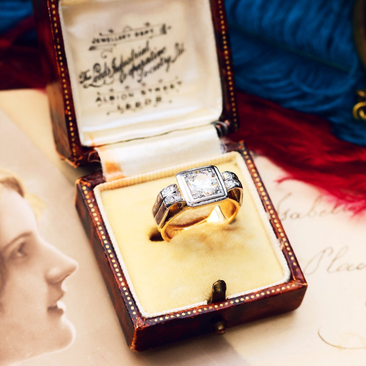 Fabulous! Vintage 1940's Art Deco Diamond Ring
