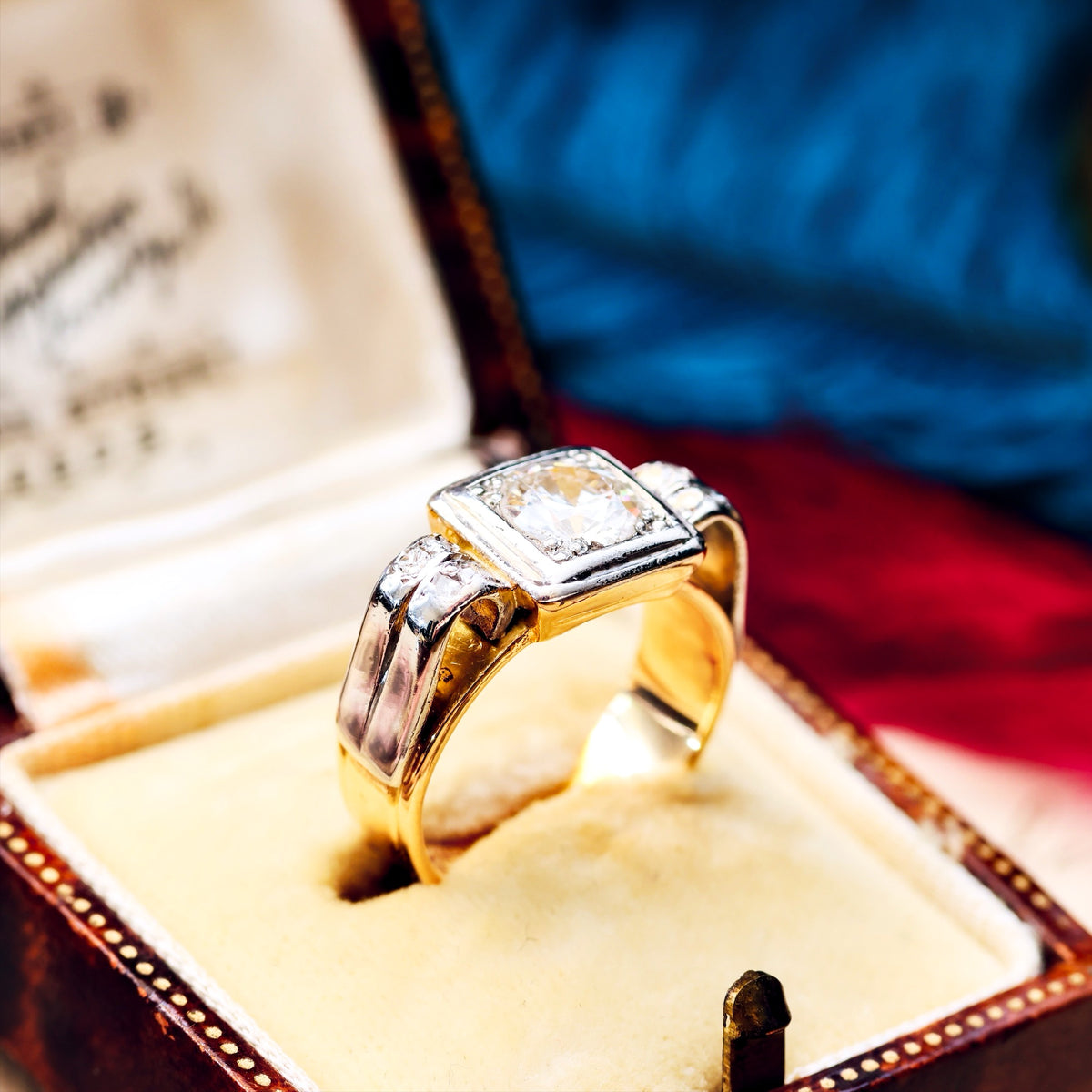 Fabulous! Vintage 1940's Art Deco Diamond Ring